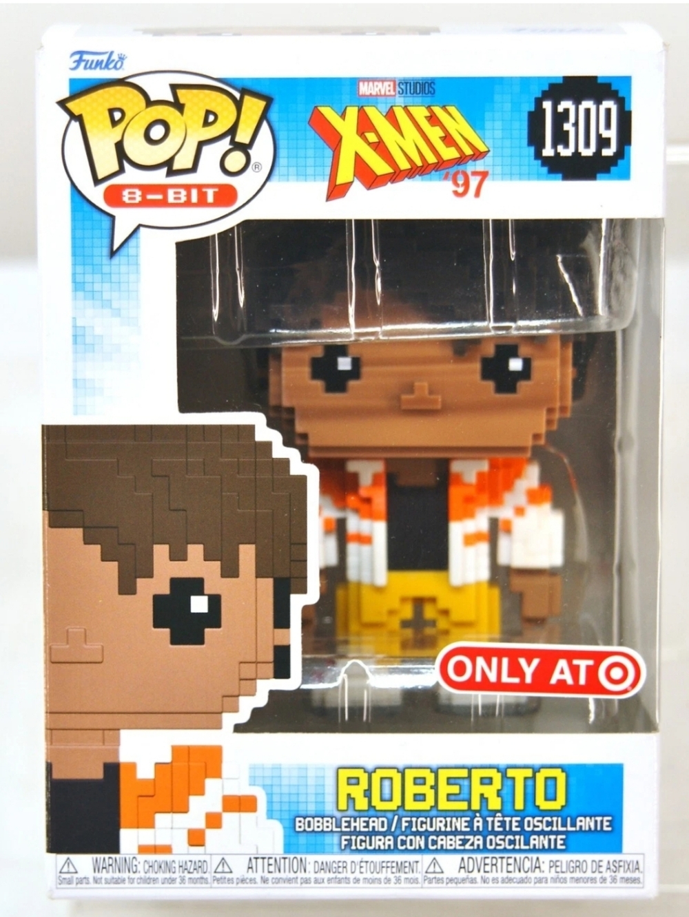 Funko Pop! 8-Bit Roberto Vinyl Figure - Orange, Yellow, Brown